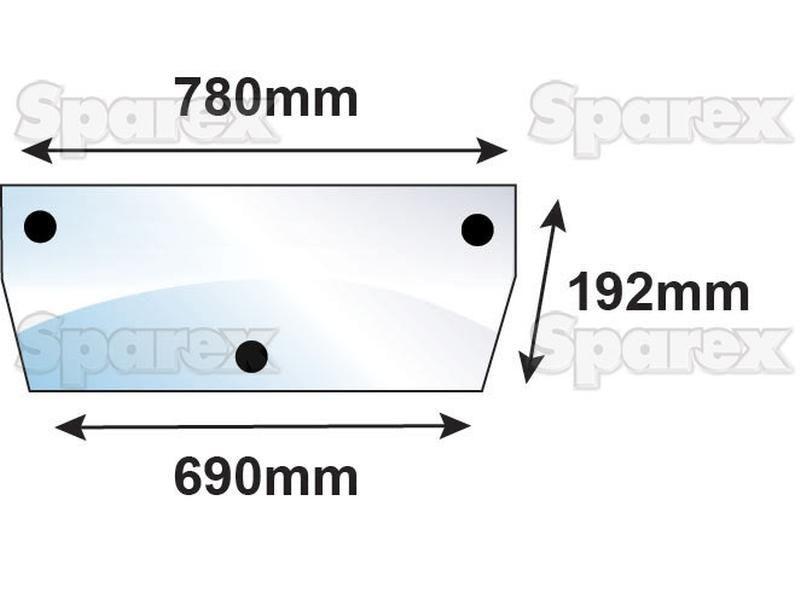 Rear Window for Massey Ferguson 399 (300 Series)