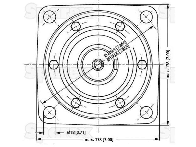 Orbital Hydraulic Motor Danfoss (151B3104, OMV800, OMV800151B3104)