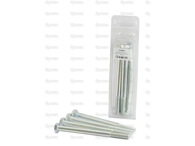 Metric Bolt, Size: M12 x 150mm (Din 931) 4 pcs. Agripak