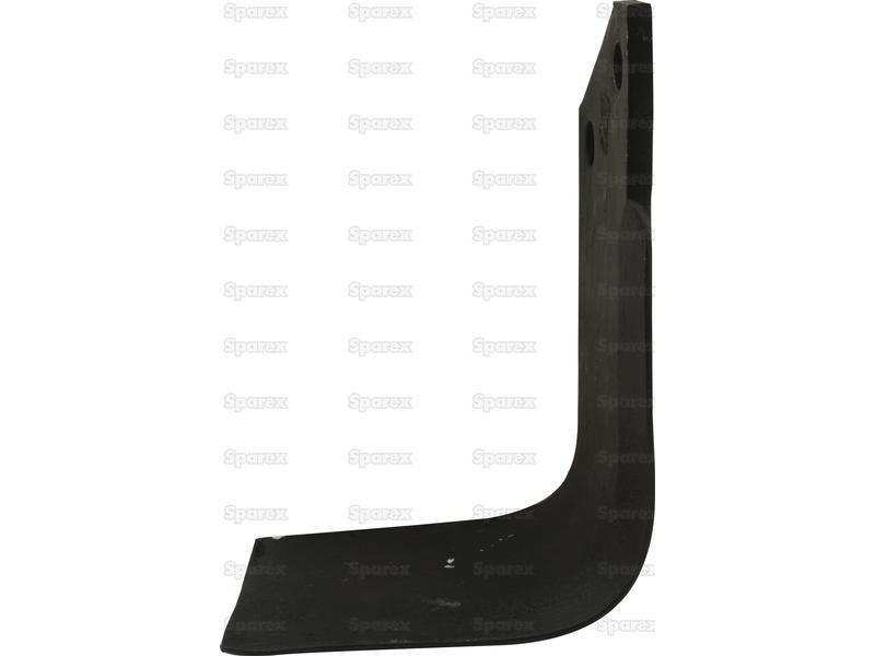 Rotavator Blade Square LH 70x7mm Height: 163mm. Hole centres: 46mm. Hole Ø: 12.5mm. Replacement for for Muratori MS2