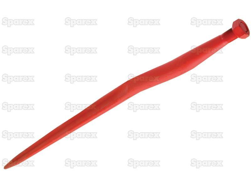 Loader Tine - Cranked 910mm, Thread size: M22 x 1.5 (H - fluted) for Vicon