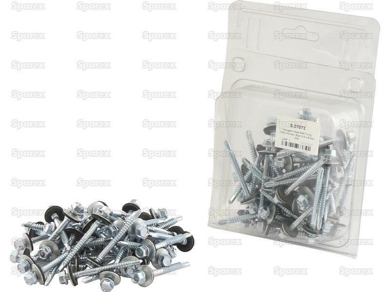 Hexagon Head Self Fixing (TEK) Screw, Size: 5.5 x 57mm (Din 7504K)