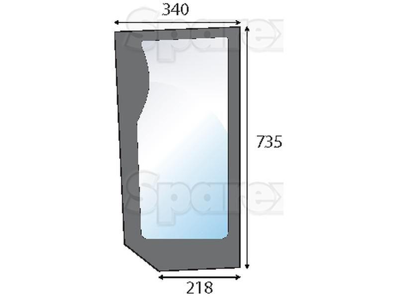 Lower Front Glass LH for Fiat, Ford New Holland
