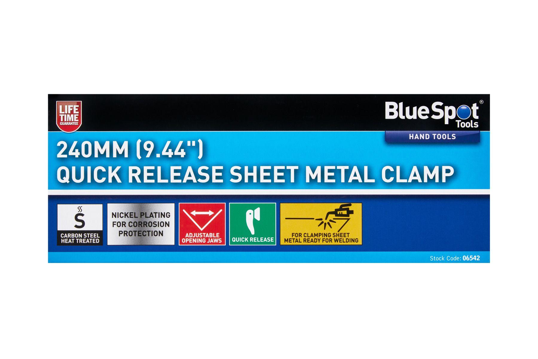 Blue Spot Tools 280mm Quick Release Sheet Metal Clamp