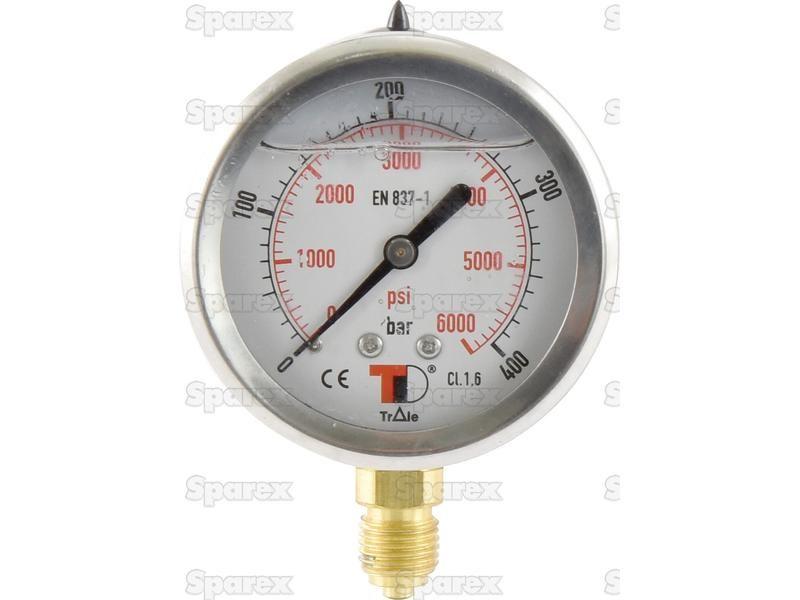 Hydraulic Pressure Gauge Ø63mm (0-400 Bar)