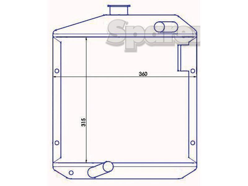 Radiator for Yanmar YM1720