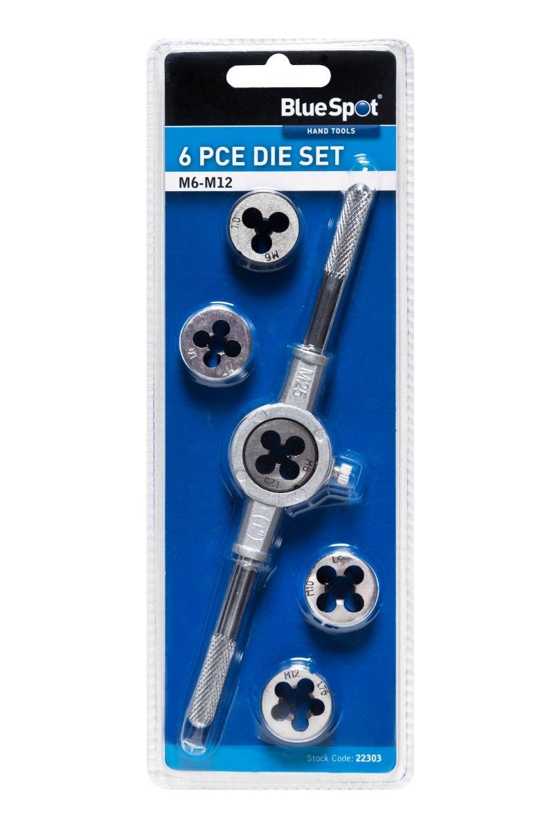 Blue Spot Tools 6 PCE Die Set (M6-M12)
