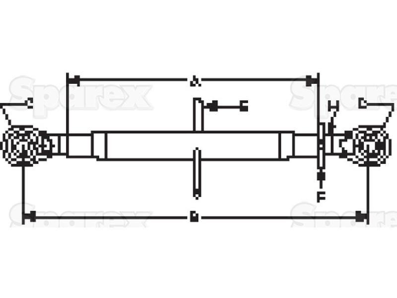 Top Link Standard Duty (Cat.1/1) Ball and Ball, Min. Length: 520mm. for Ford New Holland