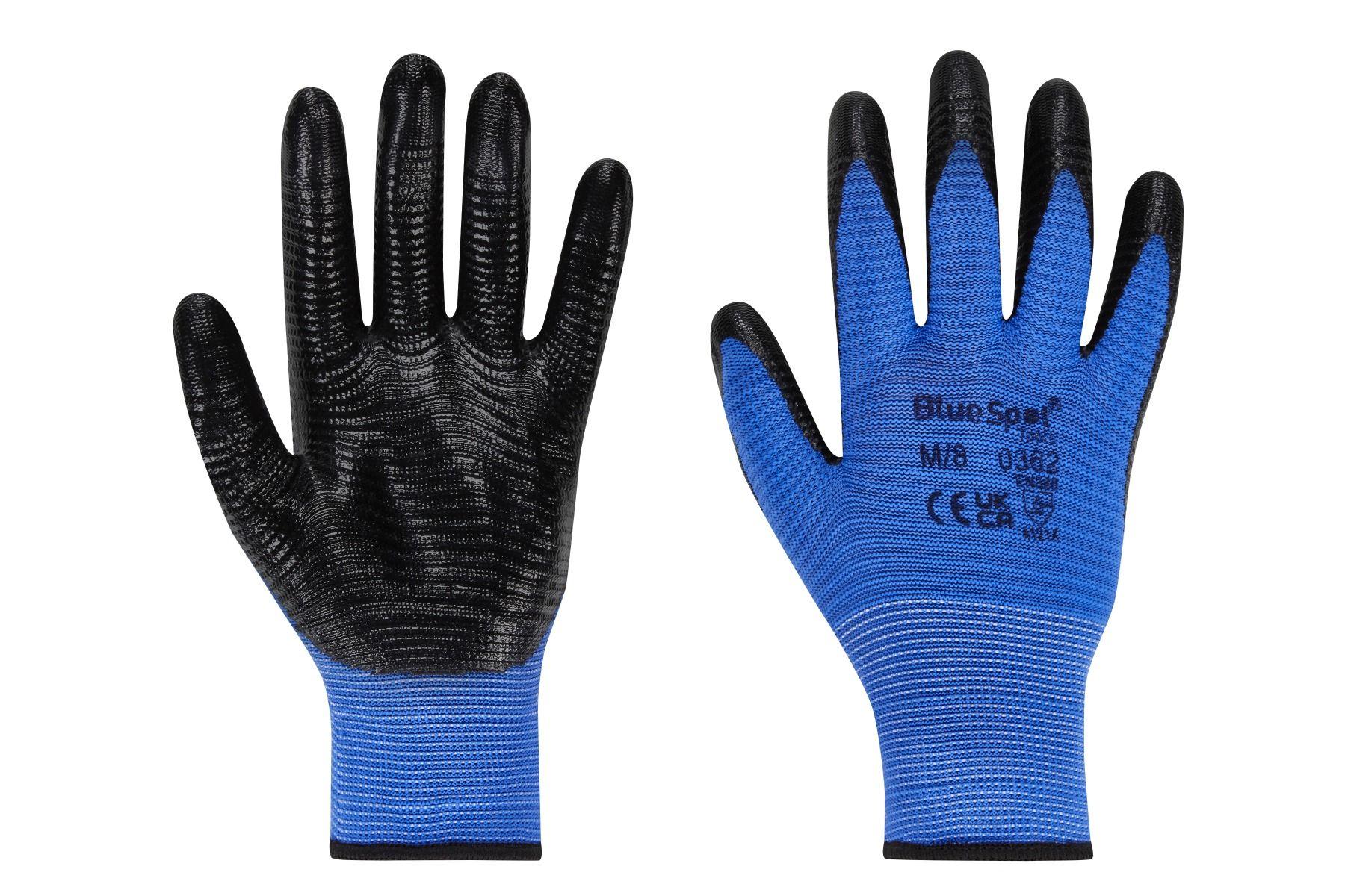Blue Spot Tools Extra Grip Nitrile Glove (Medium)