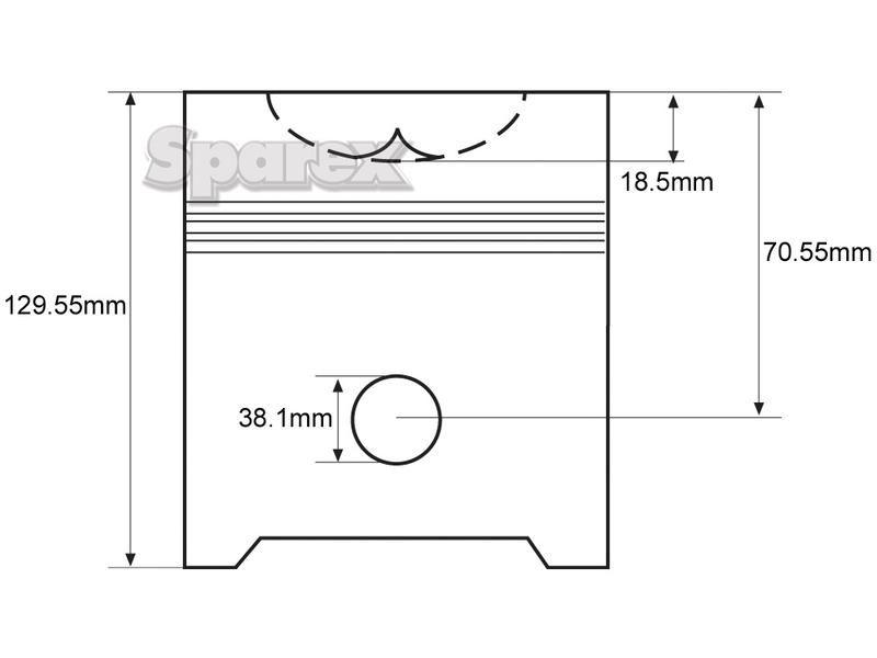 Piston (Standard) for Ford New Holland 655A
