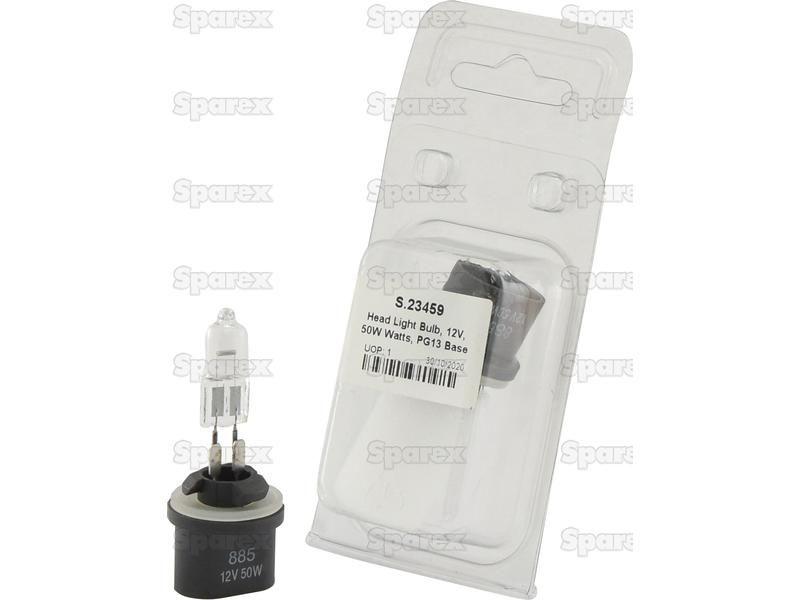 Halogen Head Light Bulb, 12V, 50W, PG13 Base for Ford New Holland, Case IH, John Deere