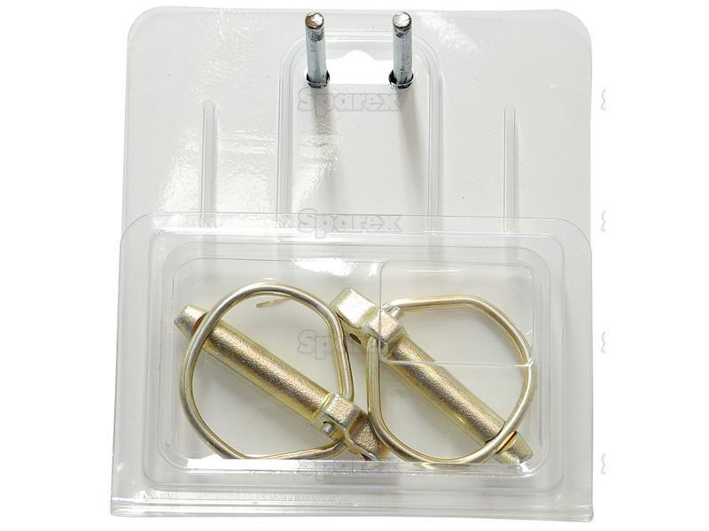 Rubig Safety Linch Pin, Pin Ø9.5mm x 46mm (2 pcs. Agripak)