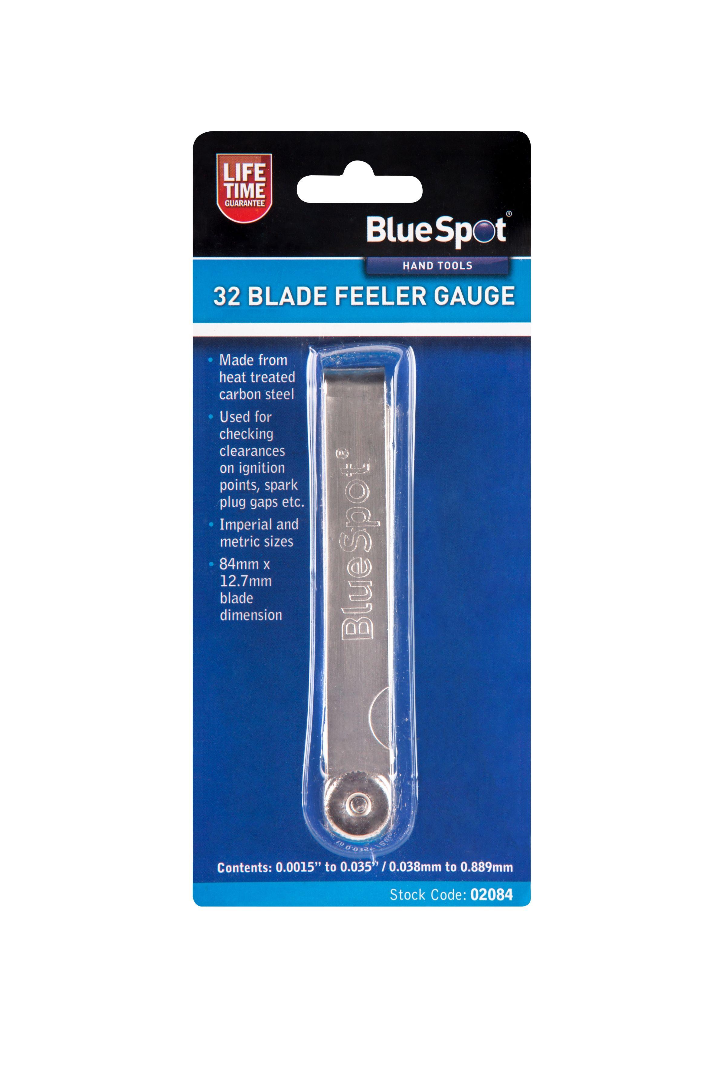 Blue Spot Tools 32 Blade Feeler Gauge
