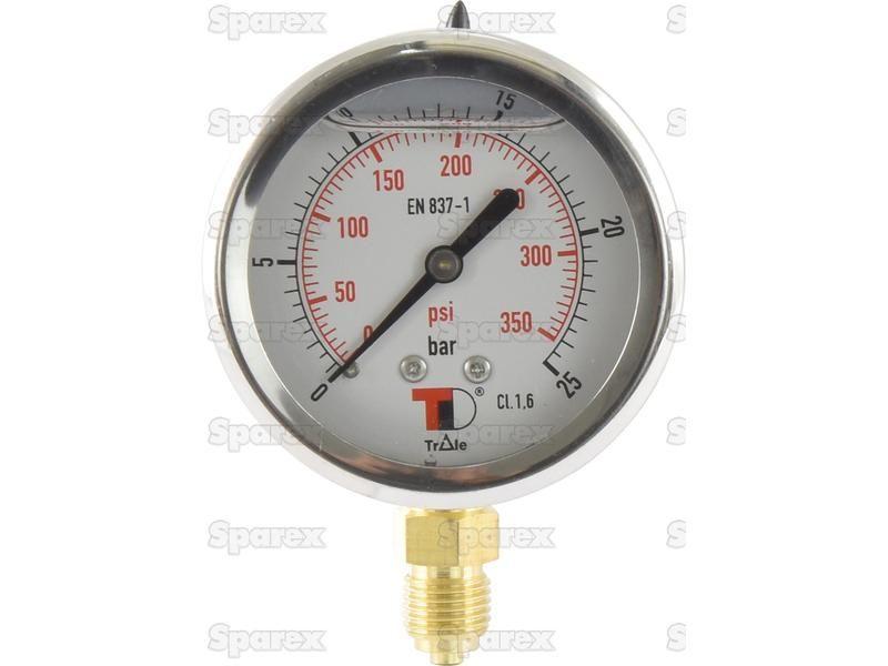 Hydraulic Pressure Gauge Ø63mm (0-25 Bar)