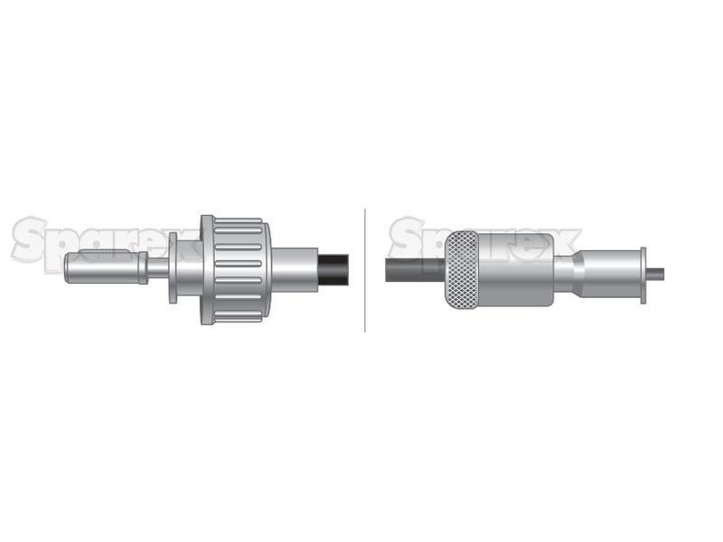 Drive Cable - Length: 1265mm, Outer cable length: 1230mm. for David Brown 990 (900 Series)