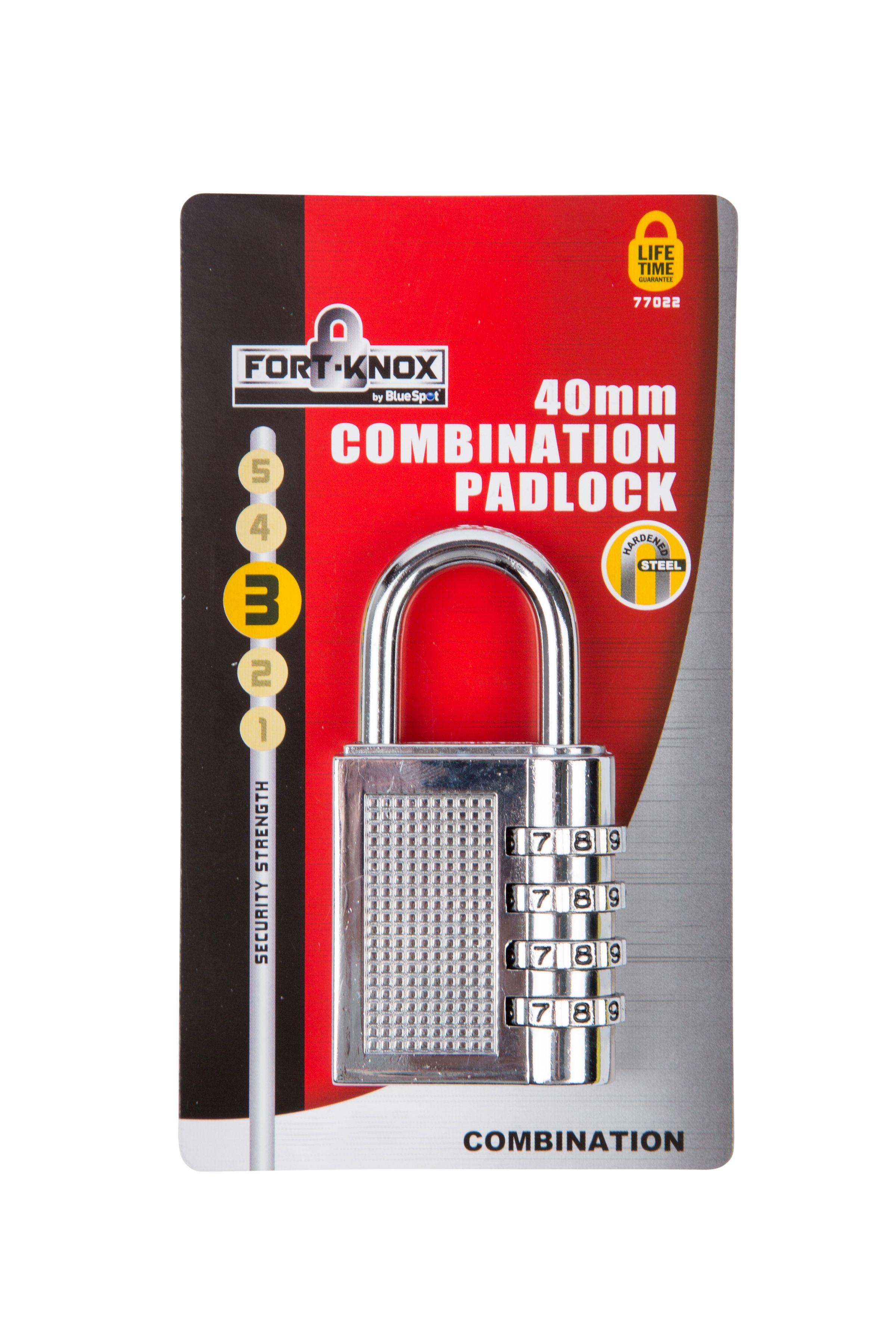 Blue Spot Tools 40mm Combination Padlock