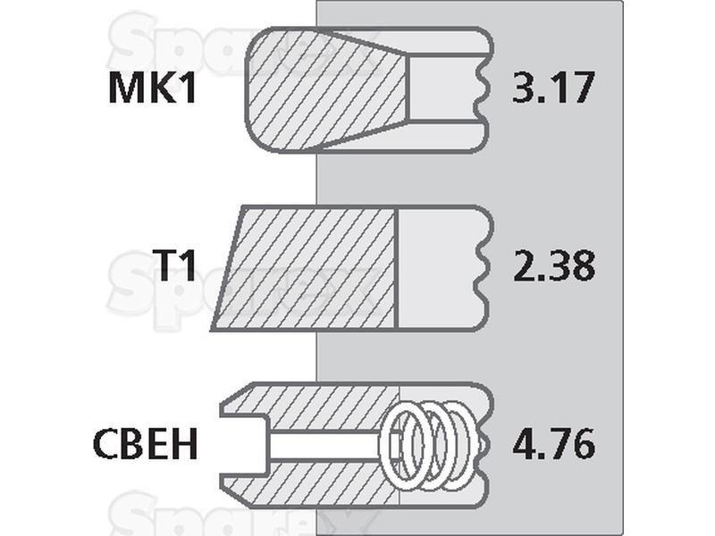 Piston Ring for Massey Ferguson 865 (Pre 100 Series (1947 - 65))