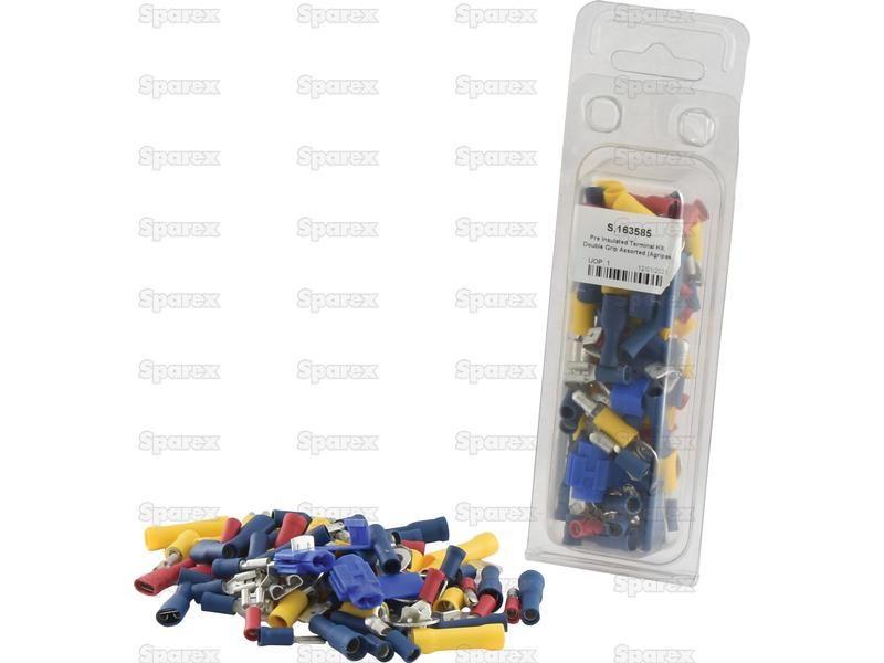 Pre Insulated Terminal Kit, Double Grip Assorted (Agripak 80 pcs.)