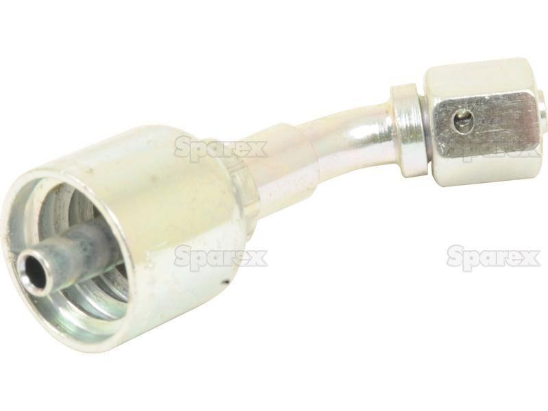 Parker Metric Hose Insert 1/4'' x M12 x 1.50  Female 135° Swept Swivel Light Series PARKER HANNIFIN (1CE48-6-4)