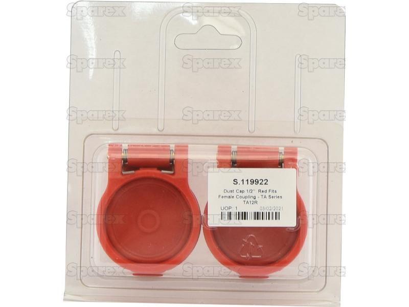 Dust Cap 1/2'' Red Fits Female Coupling - TA Series TA12R (2 pcs. Agripak) Faster S.p.A (TA12R)