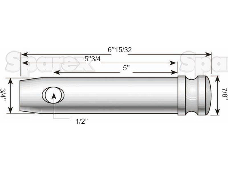 Top Link Pin (Cat. 1) for Ford New Holland | (1934719, 81717142, E381T9)