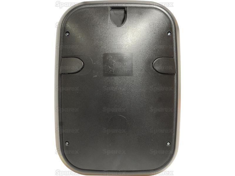 Mirror Head - Rectangular, Convex - Heated, 305 x 215mm, Universal Fitting for Challenger MT535D