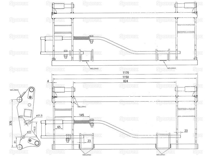 Quick Change Frame - Side Locking - Mechanical