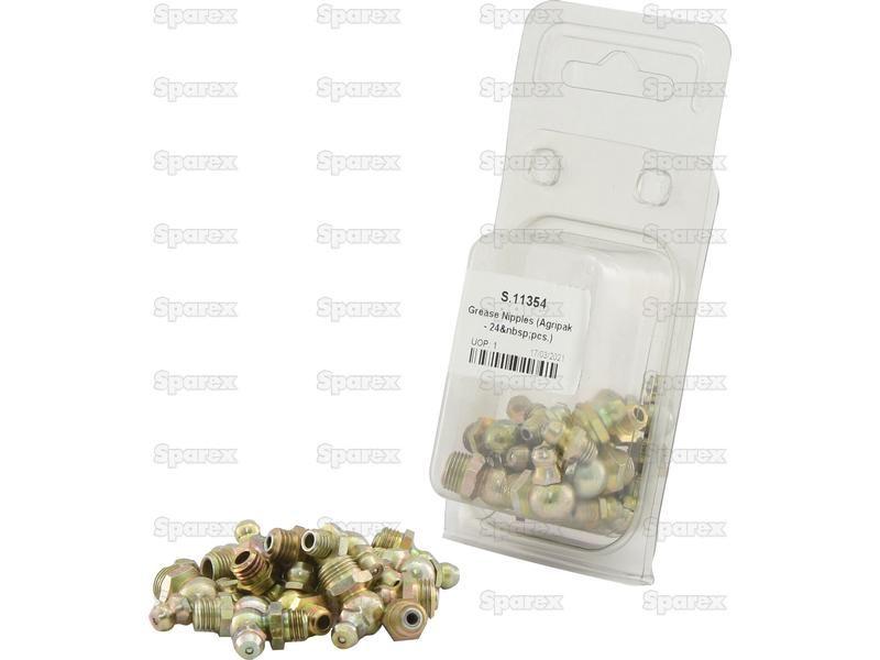 Pack of 24 assorted Grease Nipples | 1/8,1/4,5/16