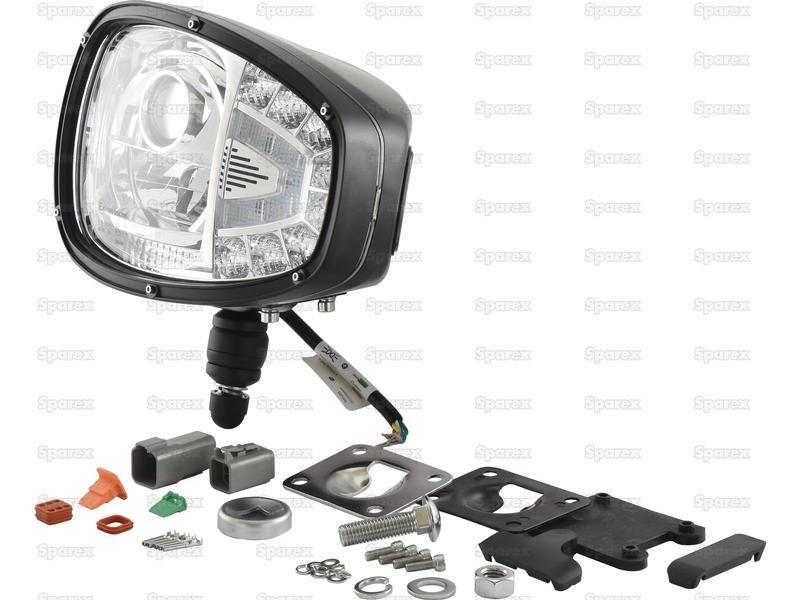 LED Head Light, Interference: Class 3, LH (LH Dip), 1200 - 1290 Lumens Raw, 10-30V for JCB FASTRAC 2115