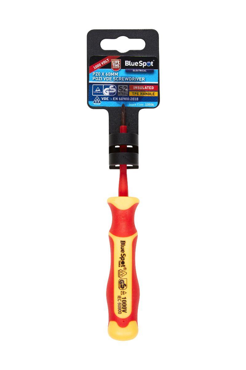 Blue Spot Tools PZ0 X 60mm VDE Screwdriver