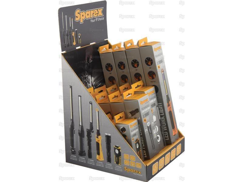 LED Rechargeable Inspection Torch Display Kit