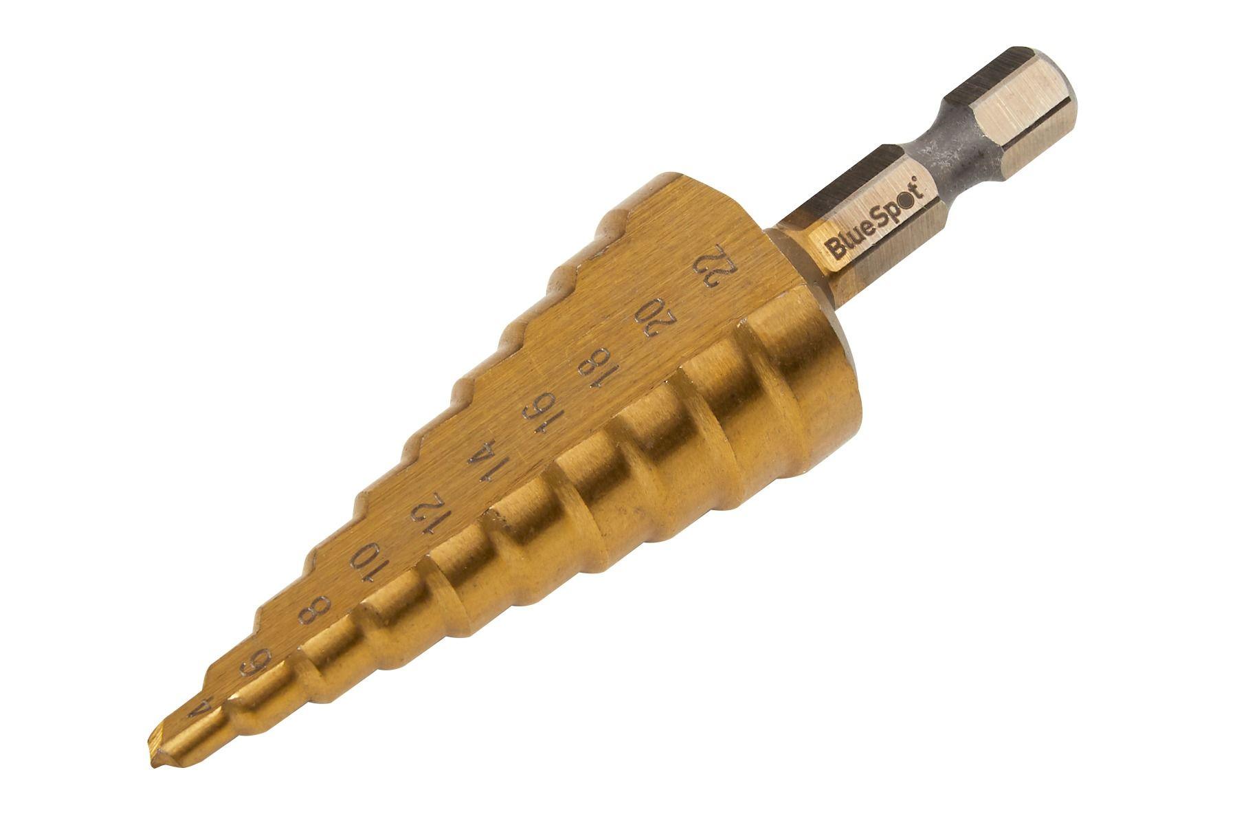 Blue Spot Tools HSS Step Drill (4-22mm)(Hex Shank)