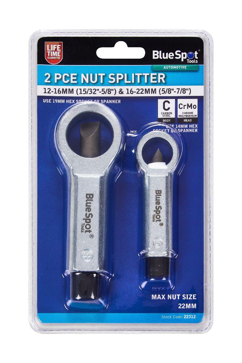 Blue Spot Tools 2 PCE Nut Splitter 12-16mm - 16-22mm
