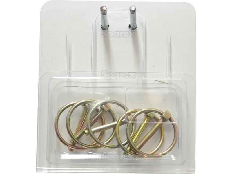 Round Linch Pin, Pin Ø4.5mm x 35mm (5 pcs. Agripak)