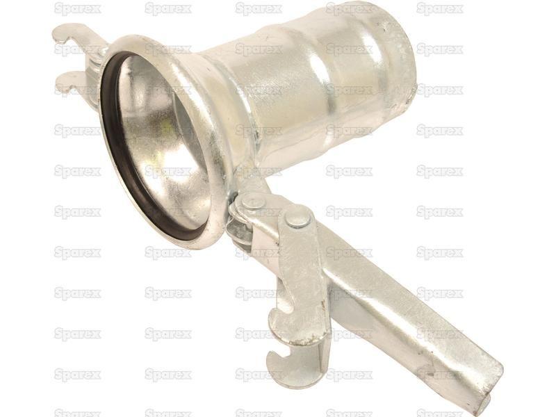 Coupling with hose end - Female 6'' (150mm) x6'' (150mm) (Galvanised)
