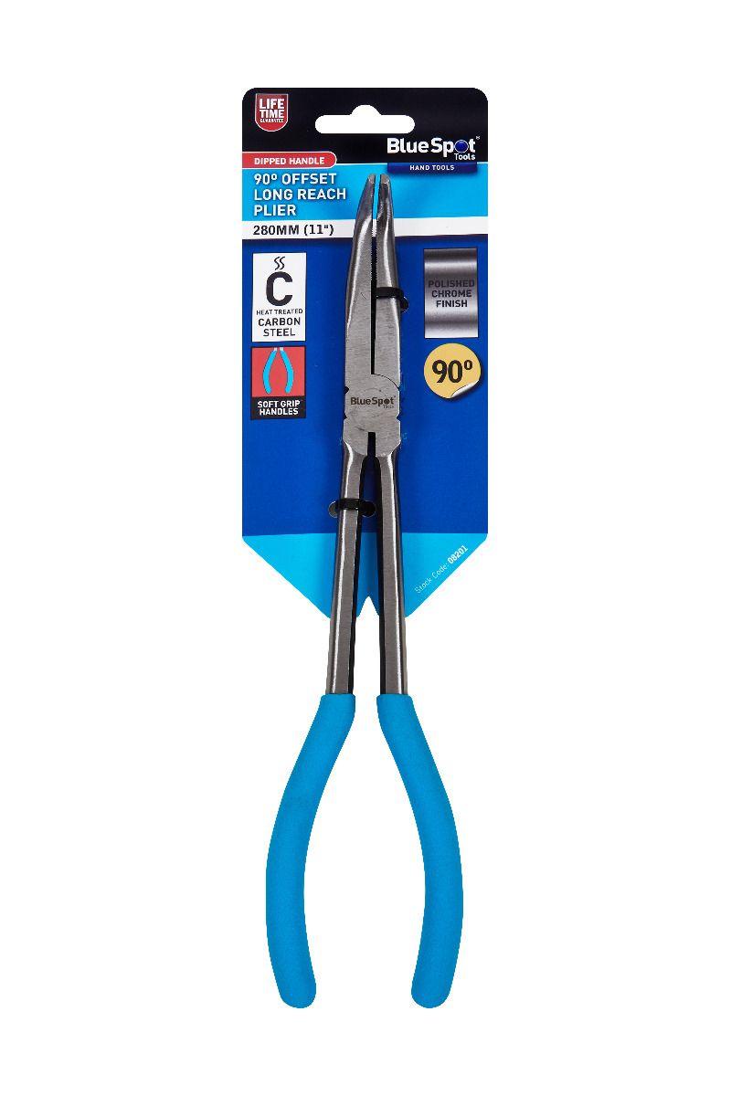 Blue Spot Tools 11" 90 Offset Long Reach Pliers