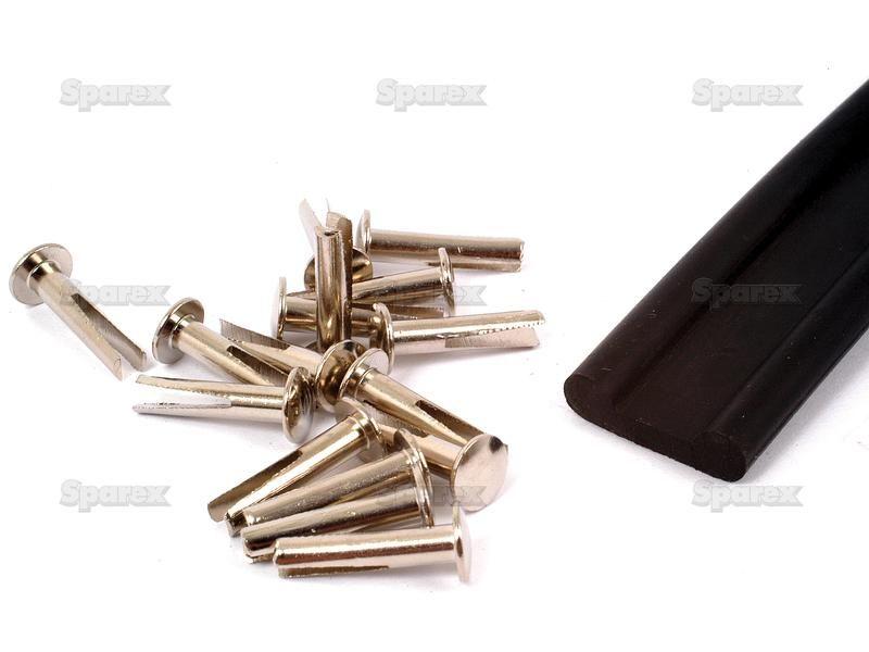 Bonnet Rubber & Rivet Set for Ford New Holland (E1ADKN16740, E1ADKN8222)