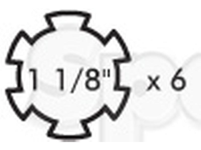 PTO Yoke - Quick Release (U/J Size: 23.8 x 61.2mm) Size: 1 1/8"-6 Spline Bondioli & Pavesi, La Magdalena, Walterscheid