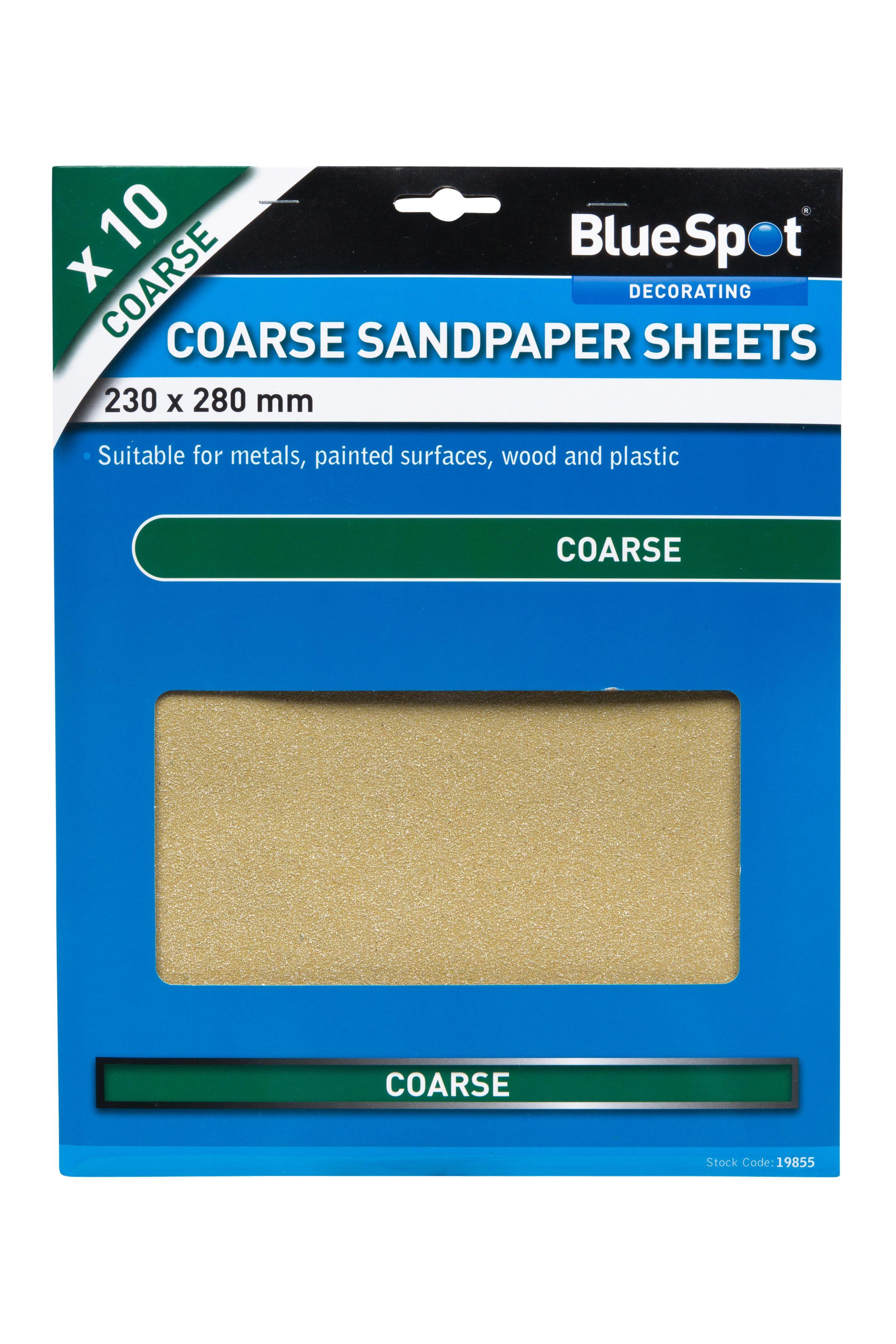 Blue Spot Tools 10 PCE Coarse Sandpapers