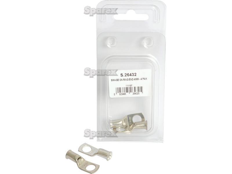 Swage On Ring Terminal 16mm°² x Ø5.5mm, Agripak (2 pcs.)
