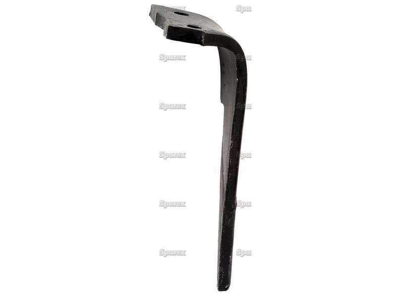 Hardfaced Power Harrow Blade 110x16x310mm LH. Hole centres: 68mm. Hole Ø 17mm. Replacement for Kuhn. for Kuhn HR1001