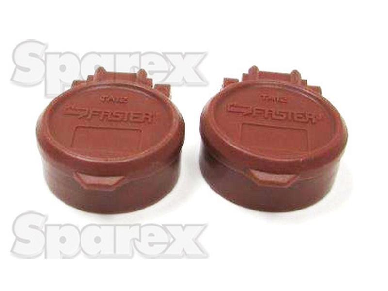 Dust Cap 1/2'' Brown Fits Female Coupling - TA Series TA12M (2 pcs. Agripak) Faster S.p.A (TA12M)