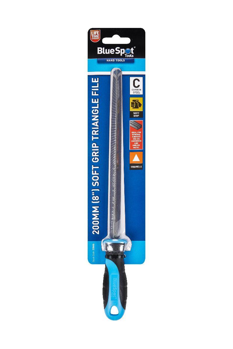 Blue Spot Tools 8" Soft Grip Triangle File