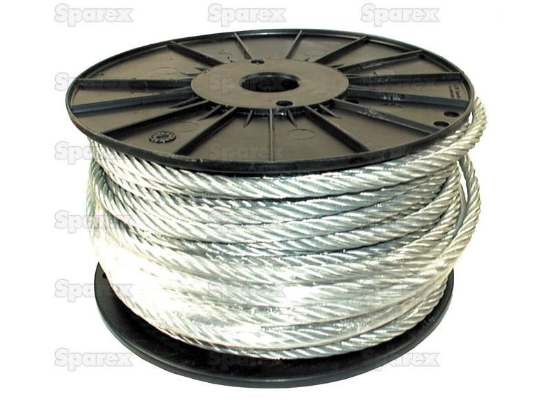Wire Rope With Nylon Core - Steel, Ø6mm x 50M