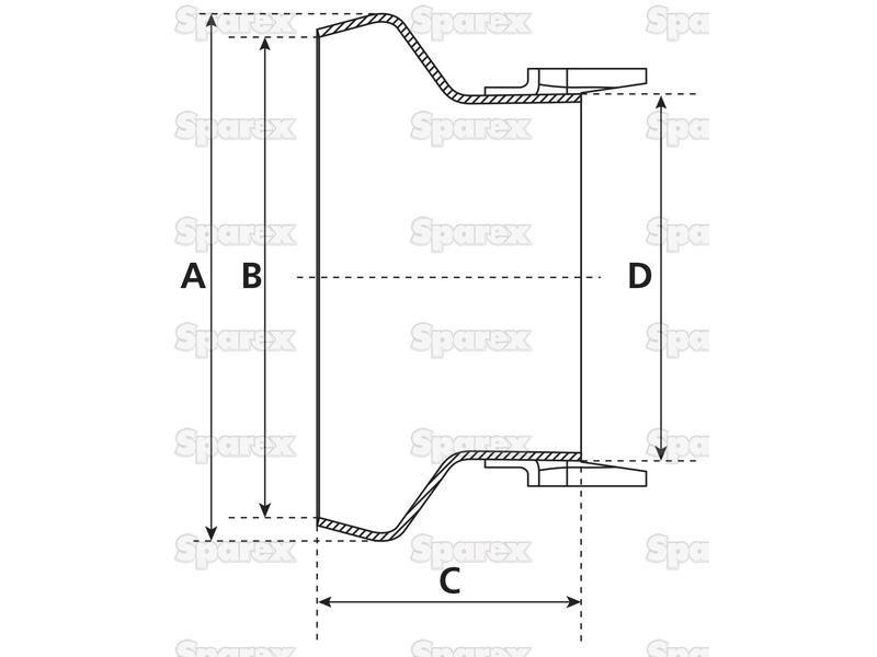 Weld on Coupling - Female - 4'' (108mm) (Non Galvanised)