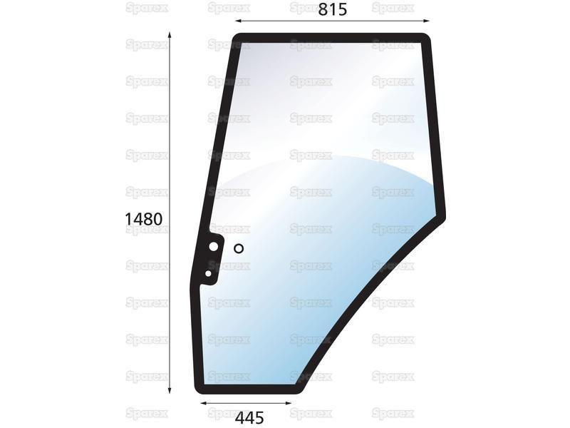 Door Glass LH for Massey Ferguson, Landini