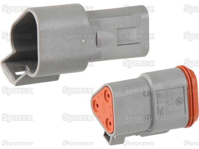Deutsch DT Connector 3 Pole 6 pcs. (Bag)