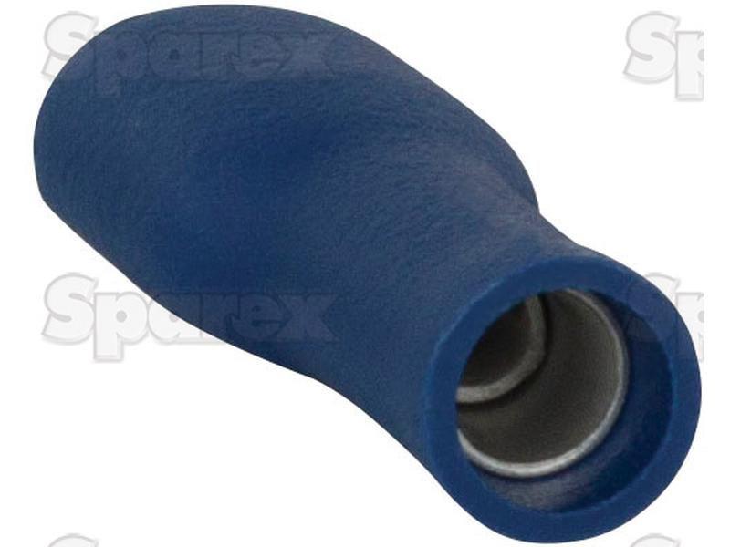 Pre Insulated Spade Terminal - Fully Insulated, Double Grip - Female, 6.3mm, Blue (1.5 - 2.5mm), (Bag )