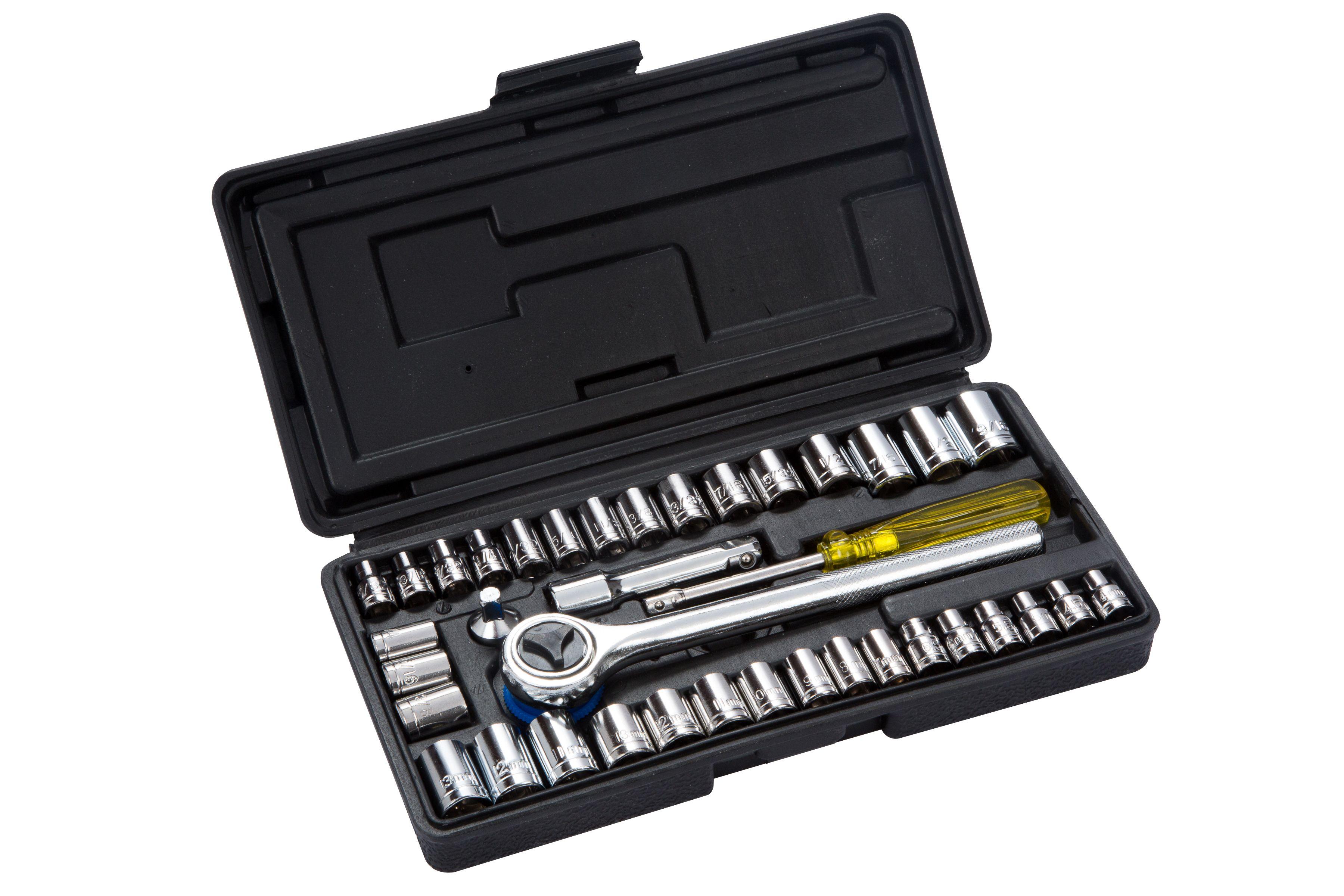 Blue Spot Tools 40 PCE 1/4" & 3/8" Drive Socket Set