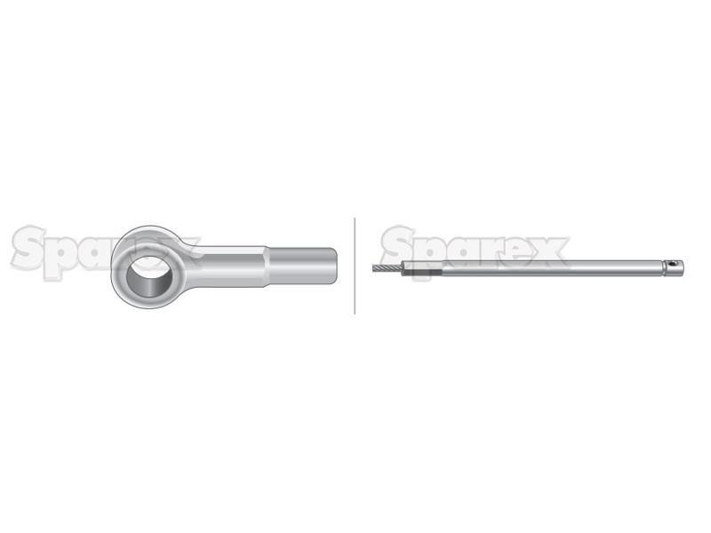 Hand Throttle Cable - Length: 1169mm, Outer cable length: 942mm. for Fiat 88-94 (94 Series)